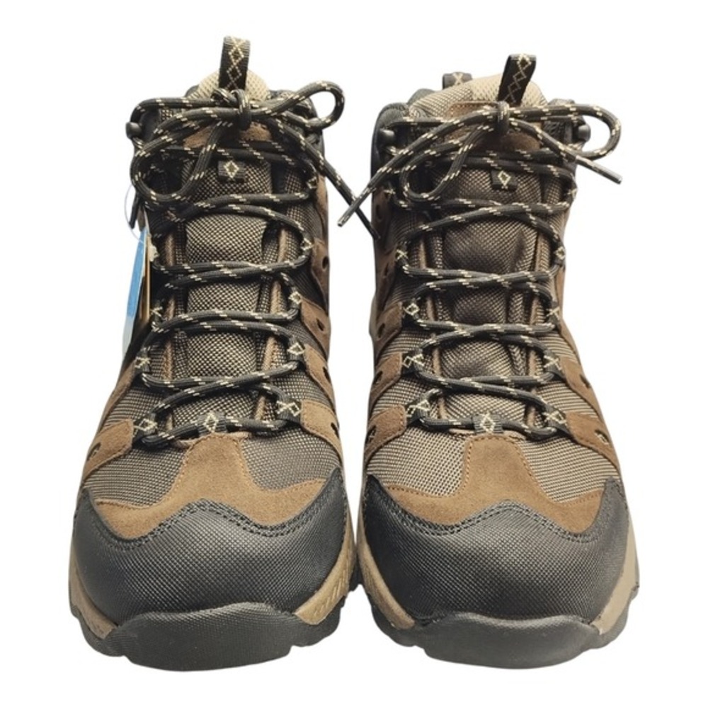 Eddie Bauer Maple Ridge Hiking Boots Mens 11 Multi Leather Weatherproof Lace Up